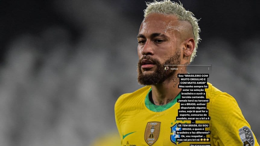 Neymar, contra los brasileños que alientan por Messi y la Selección Argentina