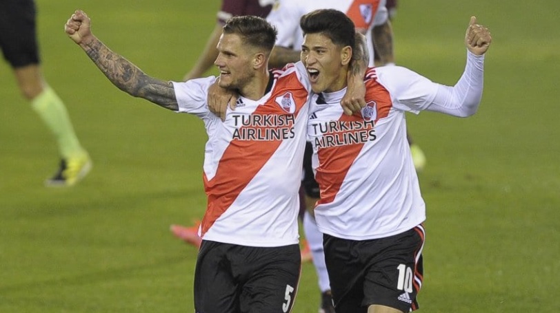 Liga Profesional: River goleó 3-0 a Lanús y quedó a un punto de la cima en la tabla