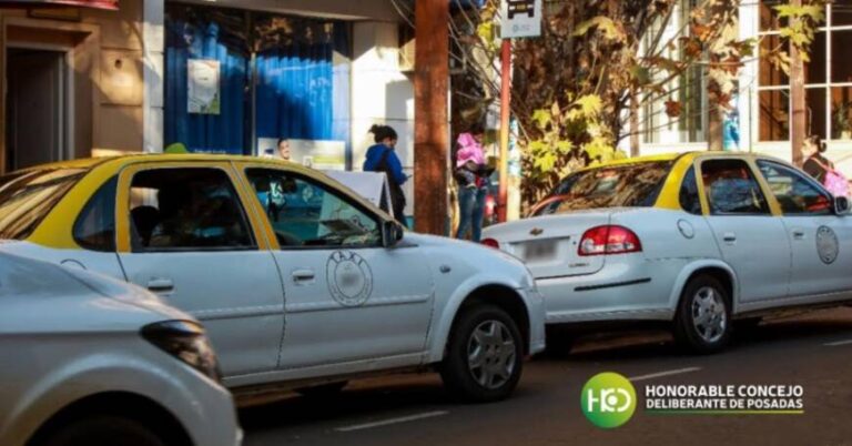 Tarifa de taxi en Posadas: aprobaron el aumento de la bajada de bandera a $75 y la ficha $8,50