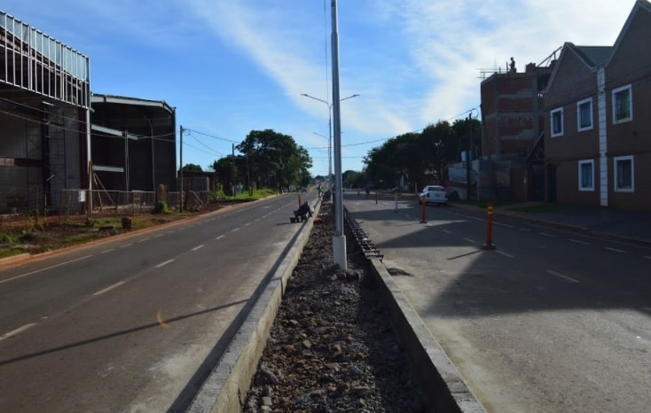 Seguridad vial en Posadas: culminó la construcción de bulevares sobre la avenida Las Heras