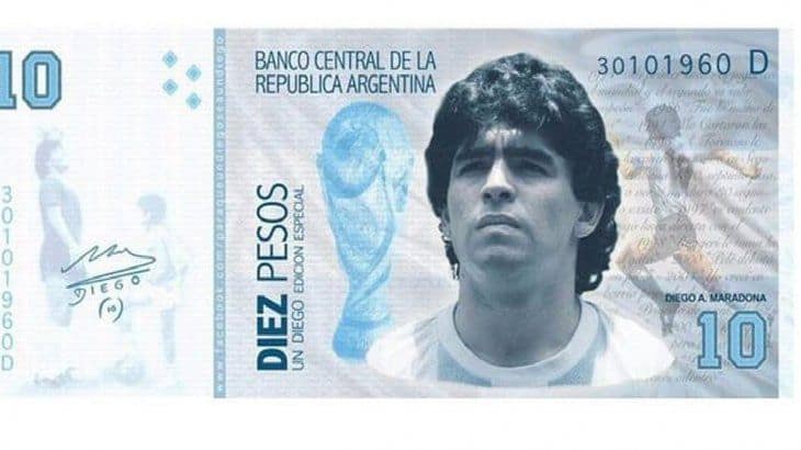 El Gobierno prepara nuevos billetes, pero descarta que se incluya al de Maradona