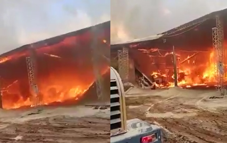 Capioví: incendio consumió por completo una fábrica