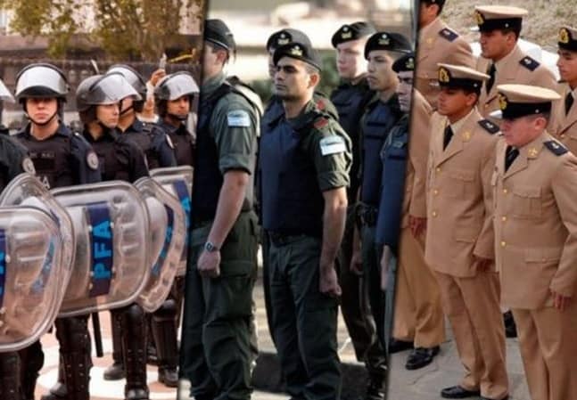 Nación incrementó el sueldo a gendarmes, prefectos y policías federales