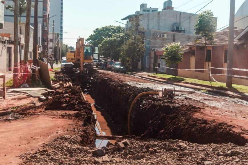 Llevan a cabo obras hidráulicas en la chacra 41 de Posadas