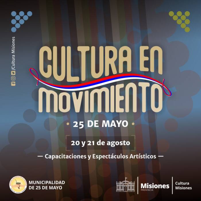 Cultura en Movimiento se traslada este fin de semana a 25 de Mayo