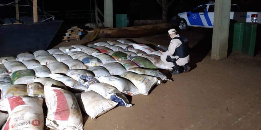 El Soberbio: decomisaron más de tres toneladas y media de soja ilegal al orillas del río Uruguay