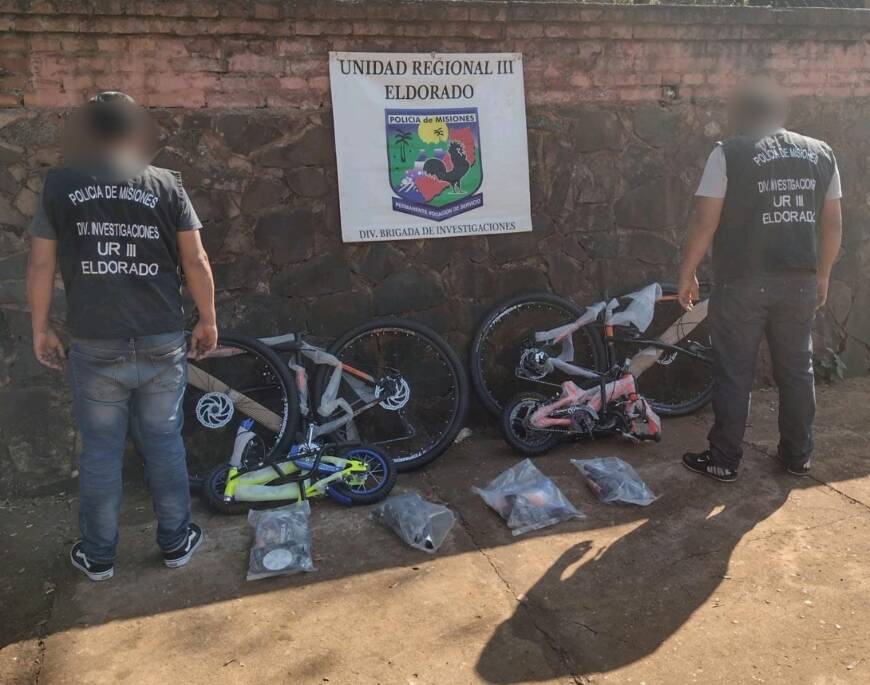 Recuperaron bicicletas robadas de un comercio en Eldorado