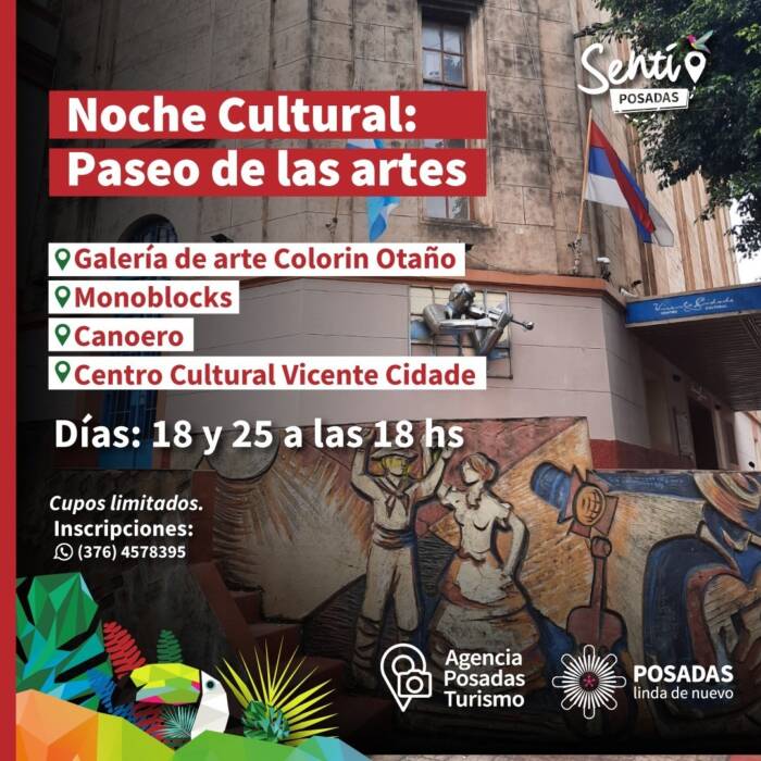 “Noche Cultural: Paseo de las artes”, la nueva propuesta para visualizar distintos espacios posadeños 1 2 - noche cultural - 1