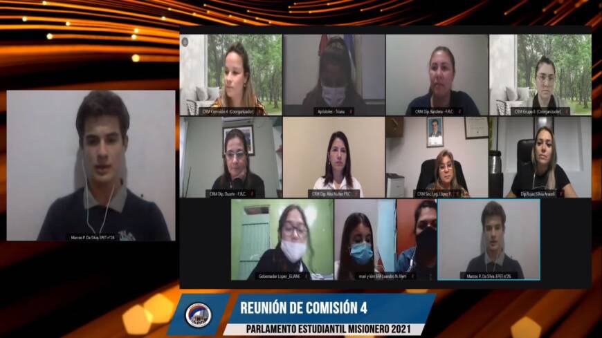 Parlamento Virtual Estudiantil Misionero 2021: comenzó el trabajo en comisiones 2 4 - parlamento estudiantil 2 2 - 3