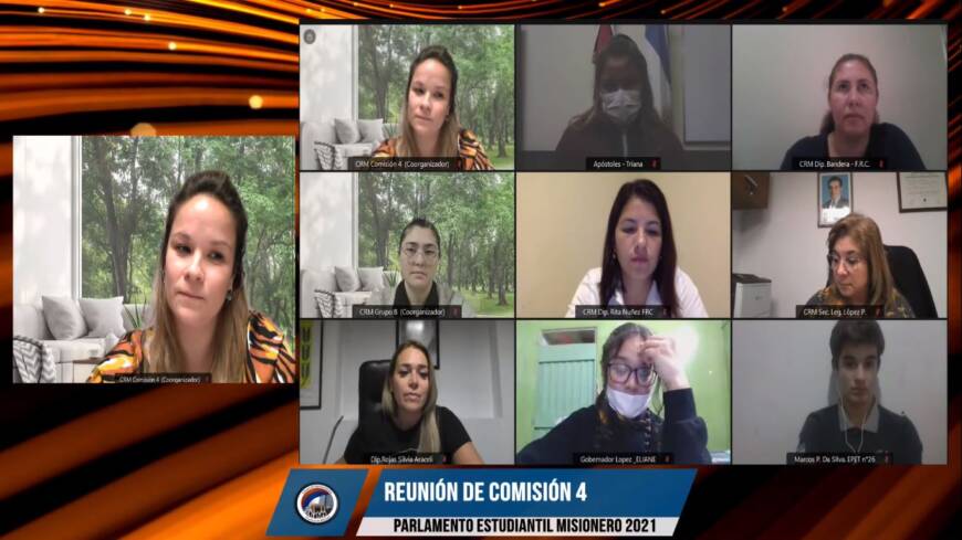 Parlamento Virtual Estudiantil Misionero 2021: comenzó el trabajo en comisiones 3 6 - parlamento estudiantil 3 2 - 5