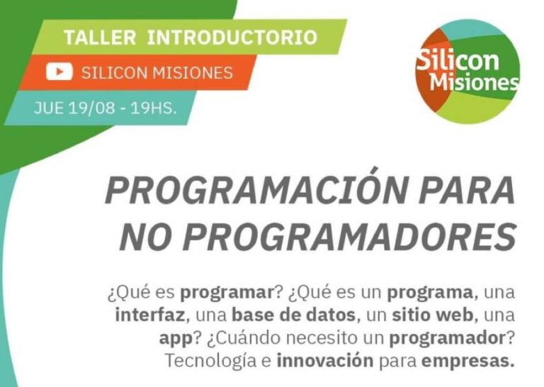 Silicon Misiones: este jueves dictarán taller de “Programación para no programadores”