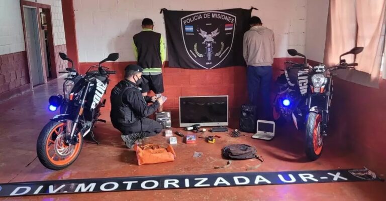 Policías secuestraron motocicletas y elementos presuntamente robados en Posadas