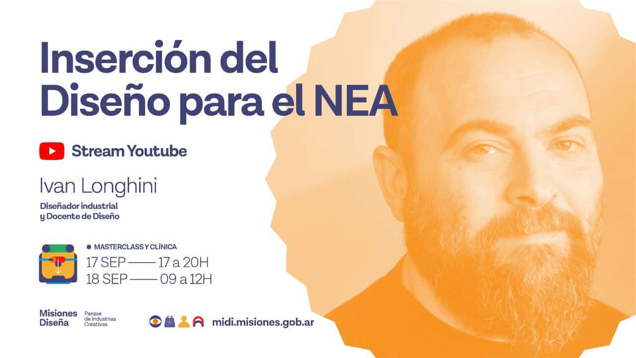Capacitación de Misiones Diseña: Iván Longhini disertará sobre la inserción del diseño en el NEA