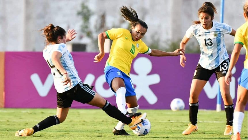 Fútbol femenino: Argentina perdió frente a Brasil 3-1 en un amistoso