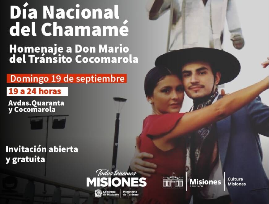 Este domingo, Festival Popular por el Día Nacional del Chamamé en Posadas