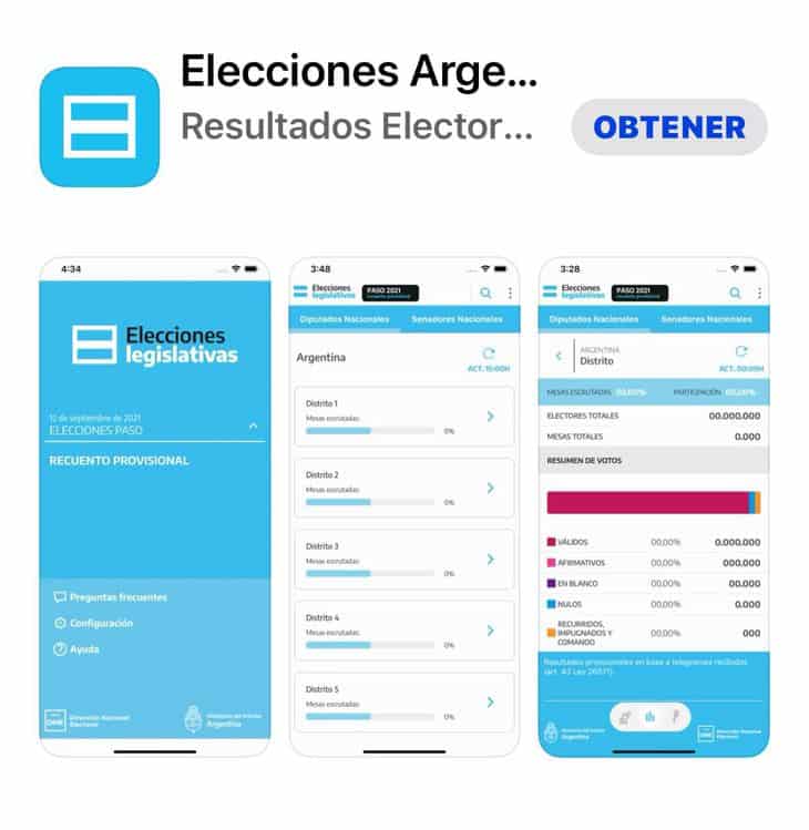 Esta es la aplicación para seguir el resultado de las elecciones por el celular