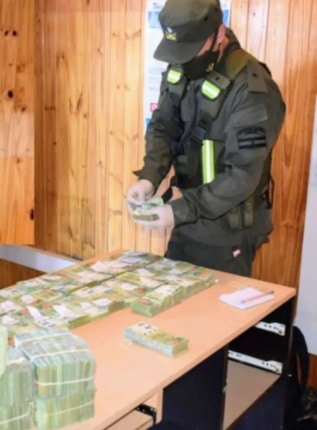 Viajaban a Misiones con más de $5 millones y los detuvo Gendarmería en Corrientes