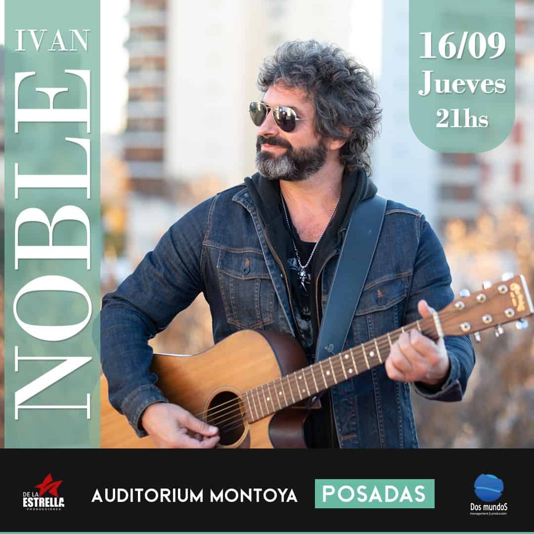 Iván Noble llega este jueves a Posadas con sus grandes éxitos