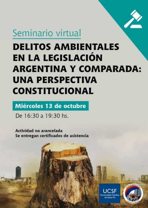 Brindarán un seminario de divulgación sobre tutela penal del ambiente 3 6 - 01 - 5