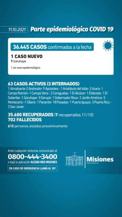 Parte diario lunes 1 - 1