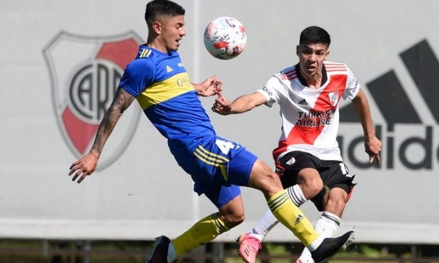 Boca goleó a River por 3-0 en el Superclásico de Reserva