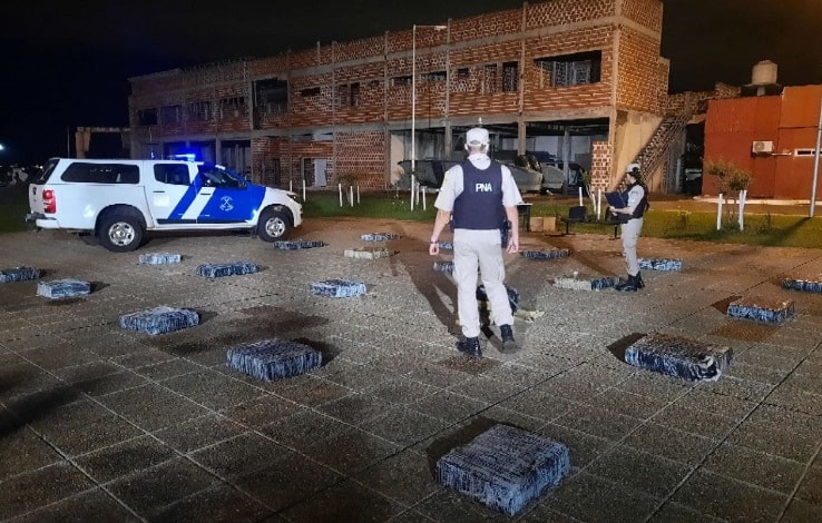 Golpe al contrabando en Posadas: incautaron cargamento de marihuana valuado en más $6o millones