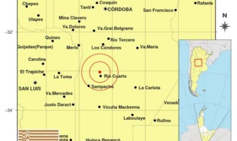 Un sismo de 3,1 grados hizo temblar al centro de Córdoba