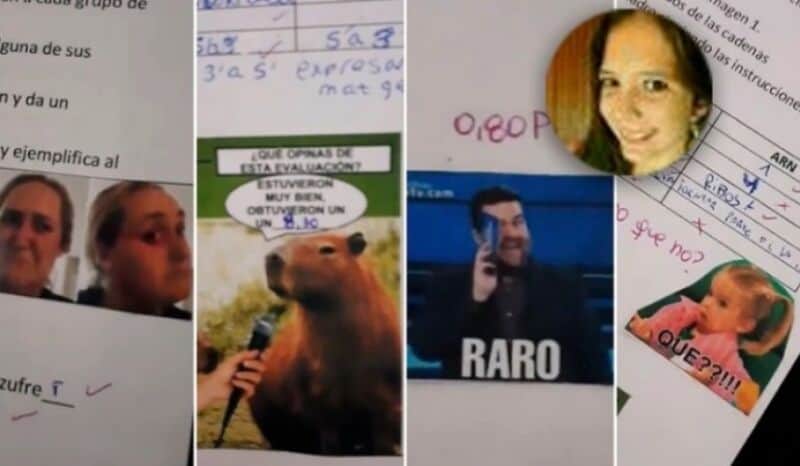 Una maestra de Entre Ríos corrige los exámenes con memes y es un éxito en las redes