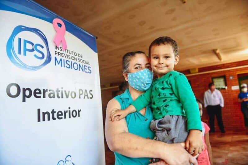 Con vacunación contra el Covid-19 a menores, se realizó el operativo P.A.S. Interior en Campo Viera
