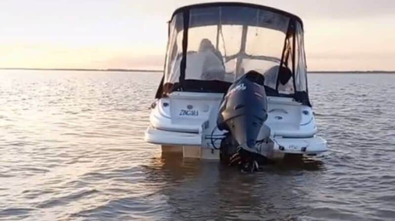 Río de la Plata: quedó varado 13 horas y lo compartió en Tik Tok