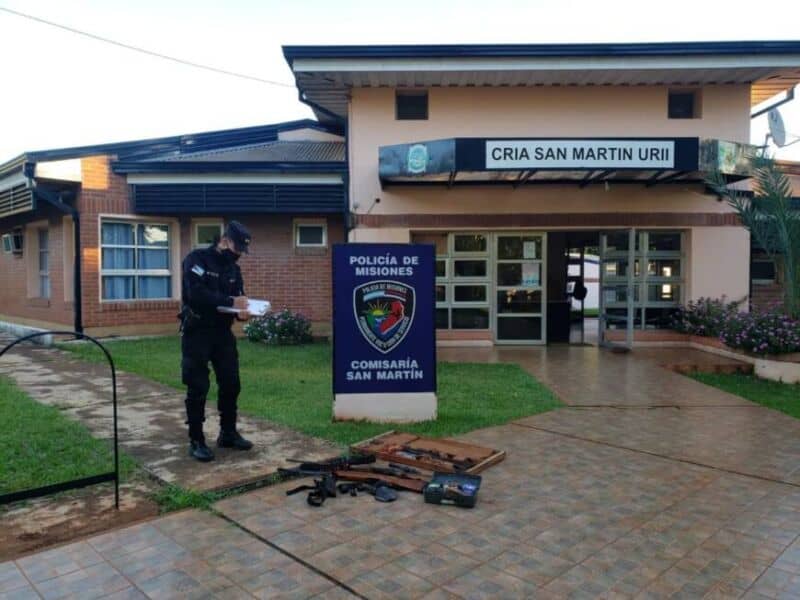 En un allanamiento en San Martín secuestraron armas de fuego