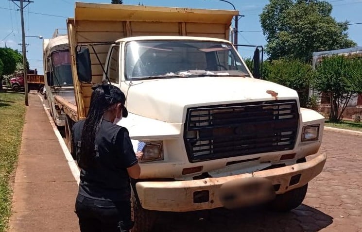 Secuestraron un camión con el motor adulterado en San Javier