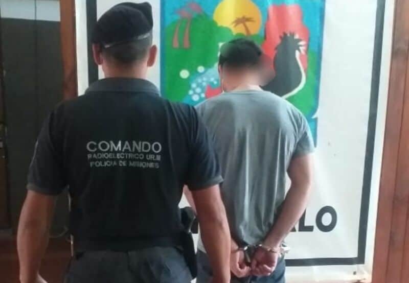 Joven amenazó e intentó agredir a sus padres en Montecarlo y terminó preso