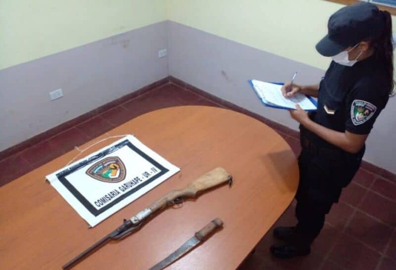Atacó a un hombre con un machete y terminó preso en Garuhapé