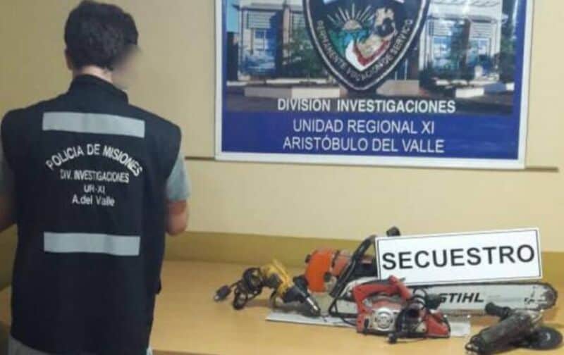 Recuperaron herramientas robadas de una vivienda en Aristóbulo del Valle