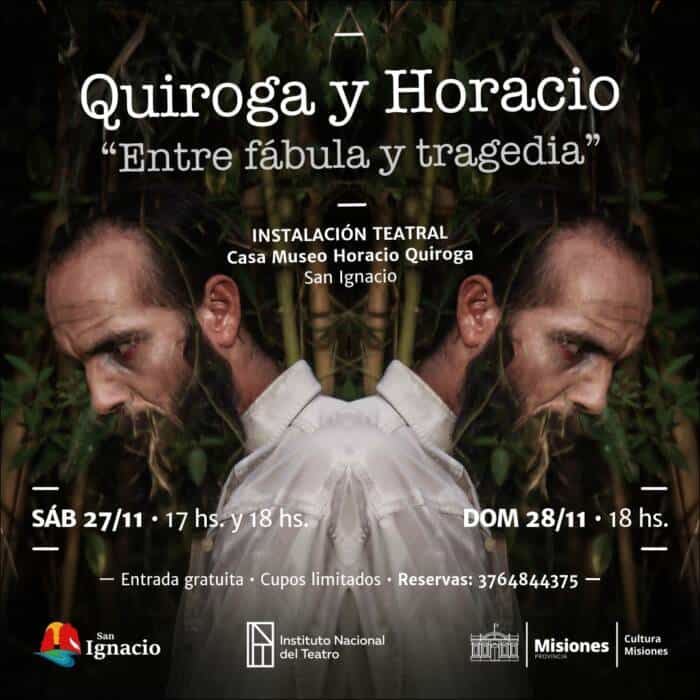 San Ignacio estrenará “Quiroga y Horacio, entre fábula y tragedia”