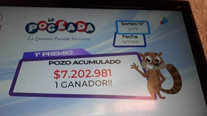 Un nuevo ganador de más de 7 millones de pesos con la Poceada