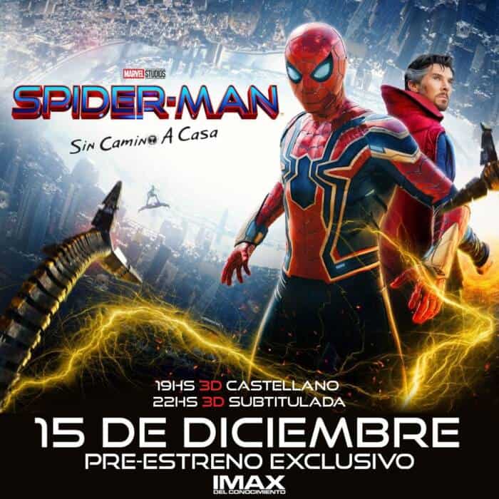 "Spider-Man, sin camino a casa": este miércoles pre-estreno exclusivo del IMAX