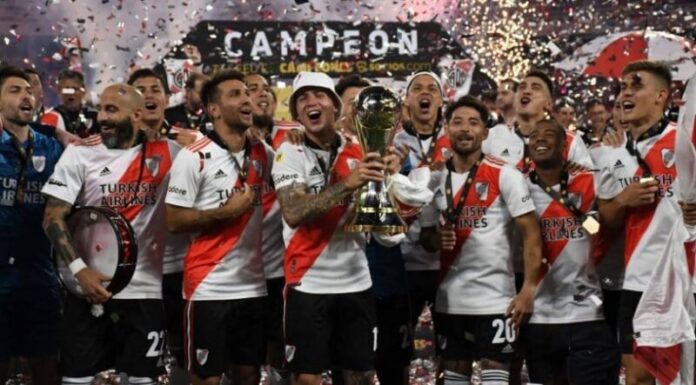 River goleó a Colón de Santa Fe y se quedó con el Trofeo de Campeones 2021