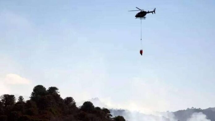 Neuquén: cayó un helicóptero hidrante que combatía incendios y murieron sus dos ocupantes