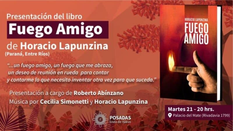 Hoy se realizará la presentación del libro “Fuego Amigo” de Horacio Lapunzina