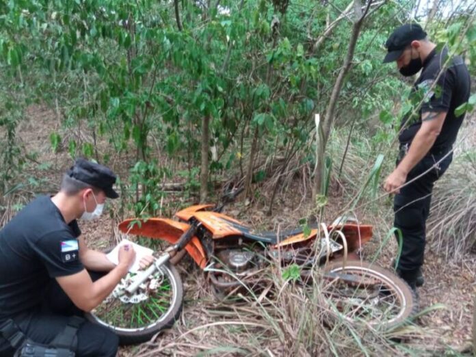 Recuperaron una motocicleta robada en Salto Encantado