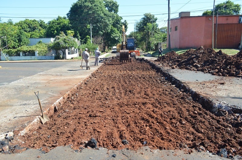 Concretaron obras de asfalto sobre la avenida Martín Fierro de Posadas