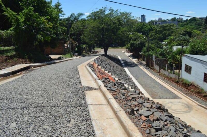 Avanzan las obras sobre calle Paraguay en la Chacra 178 de Posadas
