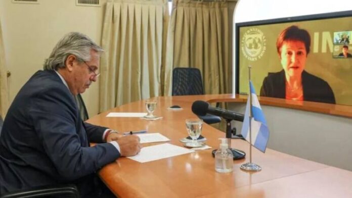 Alberto Fernández mantuvo una videoconferencia con la directora del FMI