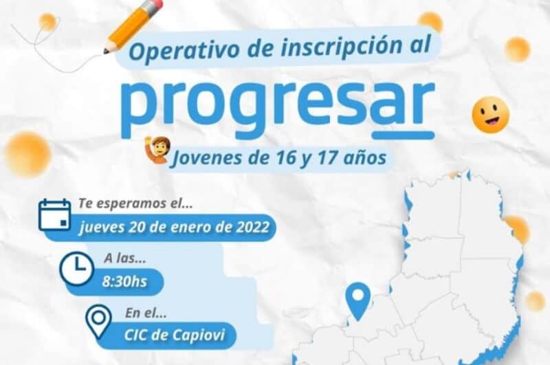 Educación realizará este jueves el operativo Progresar en Capioví