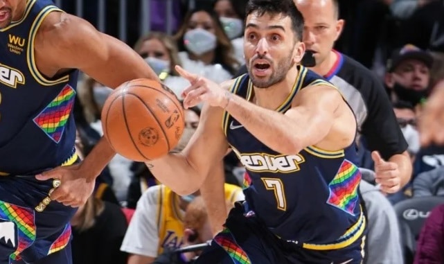 NBA: otro caño de Campazzo en la enorme victoria de Denver ante Los Angeles Lakers