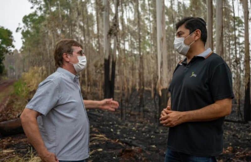Autoridades del IFAI recorrieron las zonas afectadas por el incendio en colonia Oro Verde