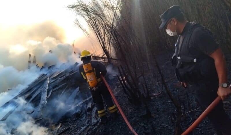 Bomberos sofocaron incendios en Corpus, Santo Pipó, San Vicente, Posadas y otras localidades misioneras