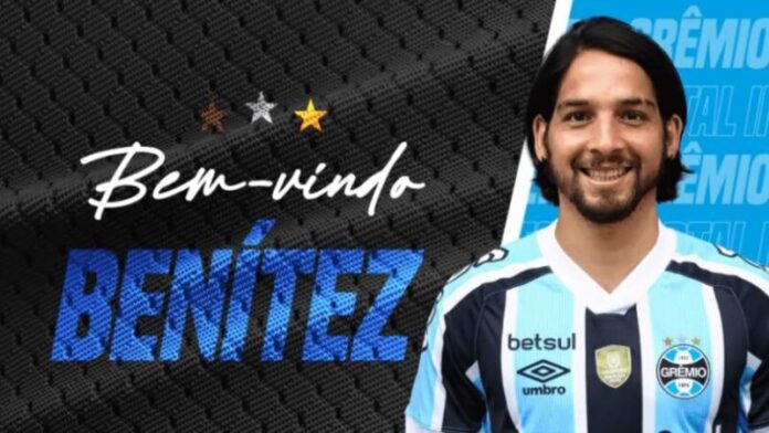 El posadeño Martín Benítez fue presentado como nuevo nuevo jugador del Gremio de Brasil